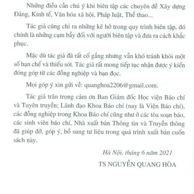 Biên Tập Báo Chí (Tái bản lần thứ 3 có bổ sung, chỉnh sửa)