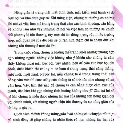 Thói Quen Tốt Của Những Đứa Trẻ Chăm Ngoan - Mình Không Nóng Giận