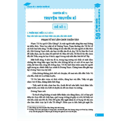 Sách - Ngữ Văn 50 Đề Thực Chiến Luyện Thi Vào Lớp 10 (Giải Chuyên Sâu) Có Đáp Án - Minh Thắng
