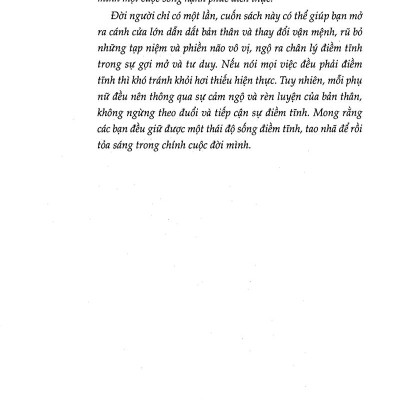 Phụ Nữ Tao Nhã Là Người Hạnh Phúc Nhất