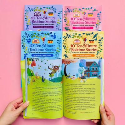 Sách - 10 Ten-Minutes Bedtime Stories - 10 Phút Đọc Truyện Trước Giờ Đi Ngủ - Adventure Stories - Truyện Phiêu Lưu - Song Ngữ Việt-Anh