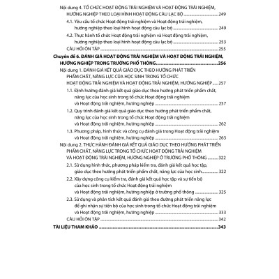 Sách - Tài liệu bồi dưỡng năng lực tổ chức Hoạt động trải nghiệm và Hoạt động trải nghiệm, hướng nghiệp cho giáo viên phổ thông
