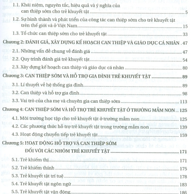 Giáo Trình Can Thiệp Sớm Cho Trẻ Khuyết Tật (Bản in năm 2022)