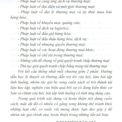 Hướng Dẫn Môn Học Luật Thương Mại - Tập 2 (Tái bản năm 2020)
