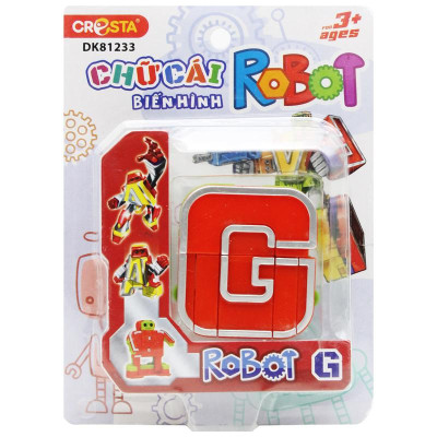 Đồ Chơi Lắp Ráp Biến Hình Robot Chữ Cái G - Cresta DK81233