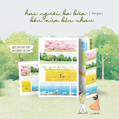 Sách - Hai Người, Ba Bữa, Bốn Mùa Bên Nhau - Bản Đặc Biệt - Tặng Kèm Bookmark + Postcard
