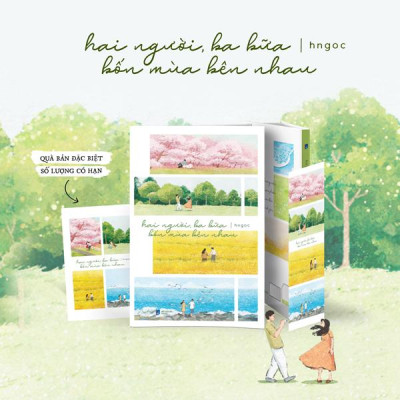 Sách - Hai Người, Ba Bữa, Bốn Mùa Bên Nhau - Bản Đặc Biệt - Tặng Kèm Bookmark + Postcard