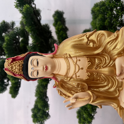 Tượng Phật Quan âm ngồi 30cm Composite