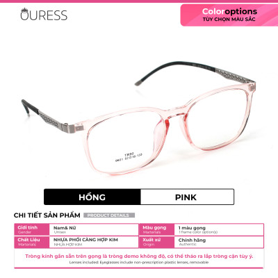 GỌNG KÍNH TR90 PHỐI CÀNG HỢP KIM CAO CẤP BỀN ĐẸP THỜI TRANG – HÀNG CHÍNH HÃNG 9601