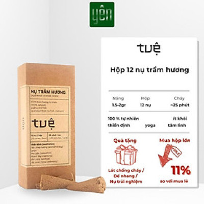 Nụ Trầm Hương Yên Loại Tuệ Sạch Tự Nhiên Ít Khói An Toàn Dùng Thiền Thờ Cúng Thư Giãn
