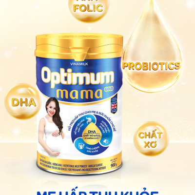 Bộ 2 Lon Sữa Bột Vinamilk Optimum Mama Gold - Hộp Thiếc 900g