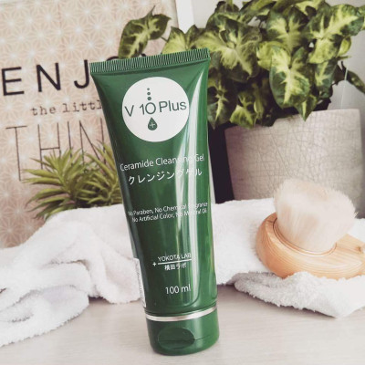 GEL RỬA MẶT CERAMIDE V10PLUS (100ml) LÀM SẠCH DA VÀ DƯỠNG ẨM