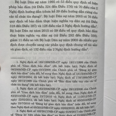 9 Biện Pháp Bảo Đảm Nghĩa Vụ Hợp Đồng (Quy Định, Thực Tế Và Thiết Kế Giao Dịch Theo Bộ Luật Dân Sự Hiện Hành) - (Tái bản lần thứ 3, có sửa chữa, bổ sung)