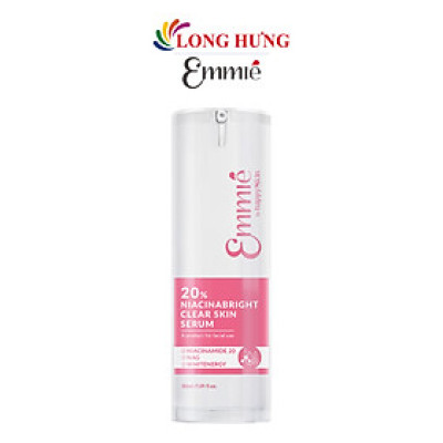 Tinh chất làm sáng mờ thâm Emmié By Happyskin 20% Niacinabright Clear Skin Serum (30ml) - Hàng chính hãng