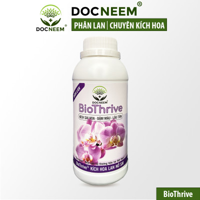 Phân bón kích hoa chuyên biệt cho hoa lan BIOTHRIVE giúp phong lan nở sai hoa hơn, lâu tàn, chuẩn form và đậm màu, hàng chính hãng thương hiệu Docneem