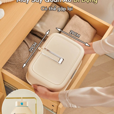 Máy sấy quần áo gấp gọn khử trùng Sothing Yangzi, tủ sấy quần áo công nghệ sấy 3D, 2 chế độ sấy- Hàng chính hãng