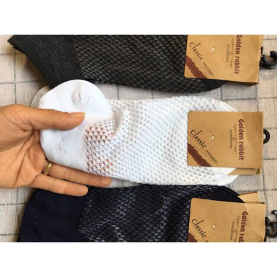 2 đôi tất lưới nam thông hơi, tất nam Màu Ngẫu Nhiên