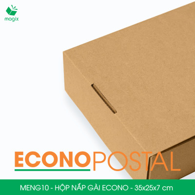 MENG10 - 35x25x7 cm - 100 Hộp carton nắp gài đóng hàng giá rẻ, hộp gói hàng, hộp quà thời trang