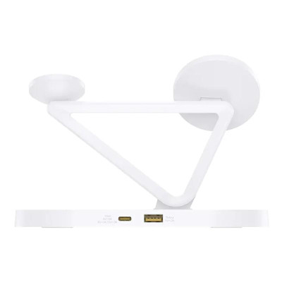 Sạc Không Dây 3 Trong 1 Pisen Pro - Wireless 3-in-1 Night Light - Màu Đen