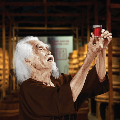 [COMBO 02 BÌNH GỐM 60 ĐẠM] Nước mắm Tĩn cá cơm vàng ruột đỏ độ đạm 60N 250ml rin nguyên chất không chất bảo quản