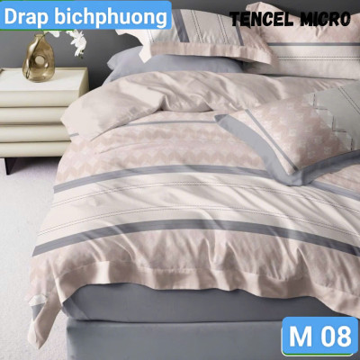  Bộ drap gối Tencel vải Hàn Quốc , đỉnh cao mát , mềm mại { drap và 3 áo gối}