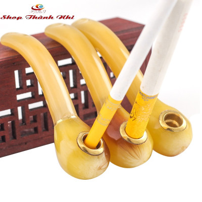 Tẩu thuốc sừng kiểu nhỏ tiền lợi dễ mang đi