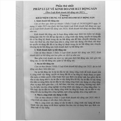 Sách Pháp Luật về Môi Giới, Đầu Tư Kinh Doanh Bất Động Sản, Đất Đai và Nhà Ở - V2461T