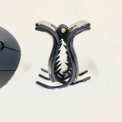 Kẹp tóc càng cua 2 lớp xịn họa tiết sang trọng phong cách Hàn Quốc - Kẹp tóc cầm chắc tay [xịn]