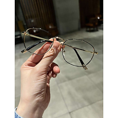 Kính Mắt vuông nhỏ kim loại Hàn Quốc cao cấp