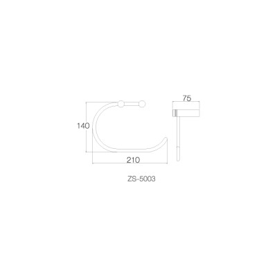 Vòng treo khăn INOX SUS 304 ZS-5003 