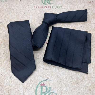 Cà vạt nam đen 6cm - 8cm mẫu đẹp bán chạy thứ 2 năm 2022 Giangpkc