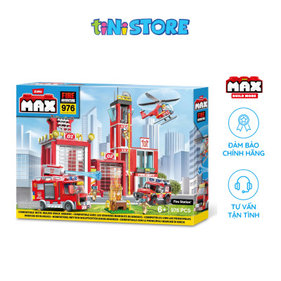 Đồ Chơi Lắp Ráp Trạm Cứu Hóa 976 Mảnh Max Build More 83165