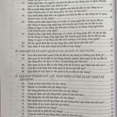 Giải Đáp Những Vướng Măc Trong Công Tác Quản Lý Dự Án Và Chi Phí Đầu Tư Xây Dựng Công Trình Dành Cho Chỉ Huy Trưởng, Thiết Kế, Thi Công, Nghiệm Thu Xây Dựng Công Trình