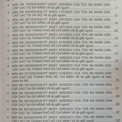 Combo 4 cuốn Tuyển tập các bản án của Tòa án nhân dân cấp cao