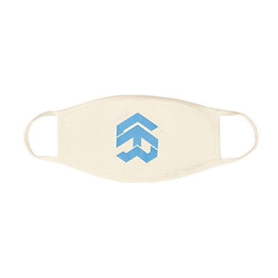 5THEWAY /solid/ Big Logo Mask in PRISTINE aka Khẩu Trang Kem