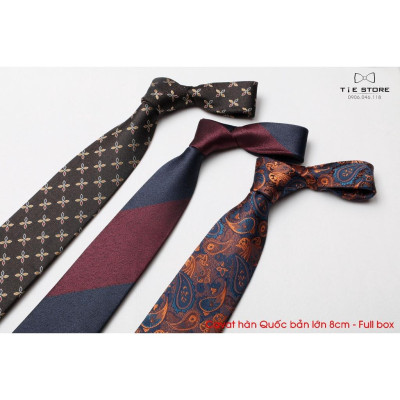 Cavat 8cm bản lớn Hàn Quốc cao cấp, nhiều mẫu - Tặng kèm hộp Full box