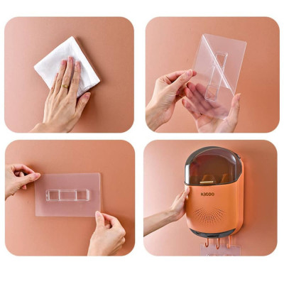 Miếng Dán Hộp Đựng Đũa Thìa Có Nắp Treo Tường Máy Sấy Đũa Muỗng Dán Thay Thế Giá Kệ Nhà Tắm Ecoco