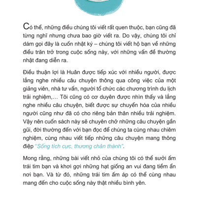 Sống tích cực, thương chân thành - Tác giả Lê Minh Huân , Lưu Đình Long - Sống tích cực, thương chân thành