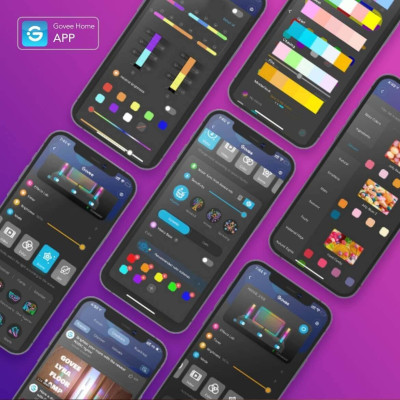 Combo Đèn LED dây đổi màu theo màn hình và Thanh đèn led RGBIC Govee Dreamview TV Backlights T1 Pro H605B (55-65")