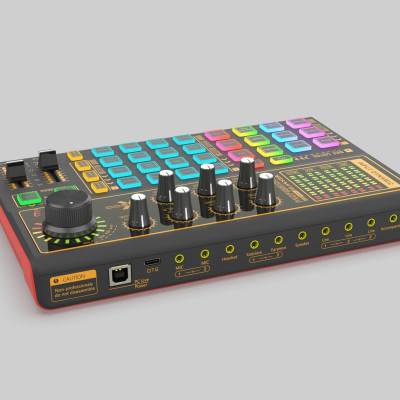 Soundcard K300 – Chuyên thu âm, livestream, karaoke online – Livestream được 3 điện thoại cùng lúc – Đầy đủ chức năng auto tune, đổi giọng, hiệu ứng khán giả - Điều chỉnh bass treble echo, giảm tiếng ồn – Kết nối bluetooth – Hàng chính hãng