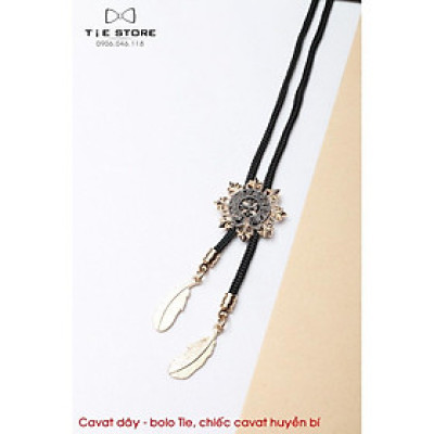 Bolo Tie chiếc cavat huyền bí - cavat dây bolo đính đá cao cấp tặng kèm hộp nhỏ, kèm ảnh minh họa