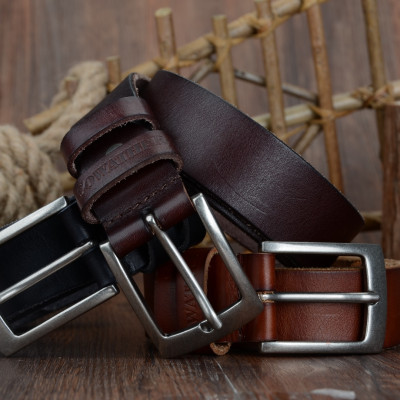 Thắt Lưng Da Bò Chính hãng COWATHER XF018 Nâu Vàng