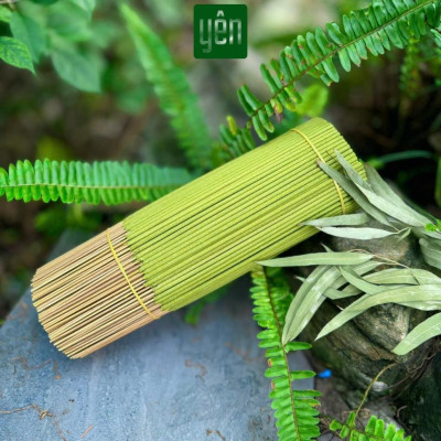 Nhang Thảo Mộc Sạch Mix Quế Khuynh Diệp Hương Bài Loại 23-30-40cm Hộp 100 Thanh Yên 100 % Tự Nhiên Thờ Cúng Thư Giãn