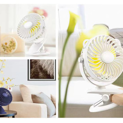 Quạt Mini, Quạt Tích Điện Kẹp Bàn Cực Mát Với 3 Mức Gió, Xoay 360 Độ, Kẹp Chắc Chắn Nhỏ Gọn Dễ Dàng Mang Đi Làm Đi Học - Hàng Nhập Khẩu