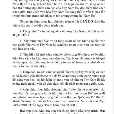 Văn Hóa Người Việt Vùng Tây Nam Bộ (2022)