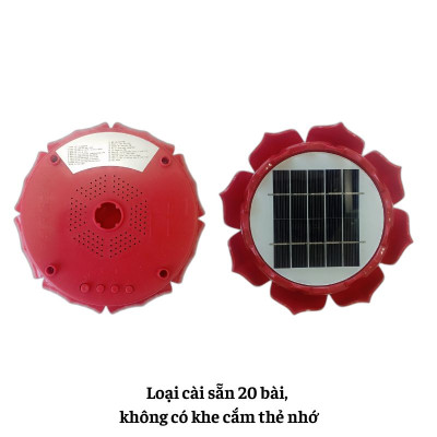 [FreeShip+Tặng thẻ 8GB]Máy niệm Phật Năng lượng mặt trời hình hoa sen, có sẵn 20 bài/hỗ trợ thẻ nhớ