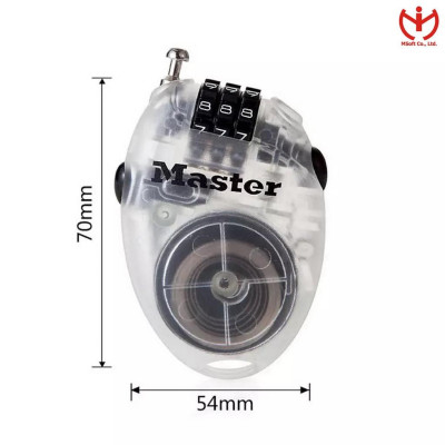 Khóa số dây cáp Master Lock 4603 D dây cáp dài 61cm dùng khóa vali hành lý