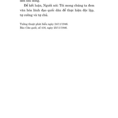 Văn hóa phải soi đường cho quốc dân đi (bản in 2024)