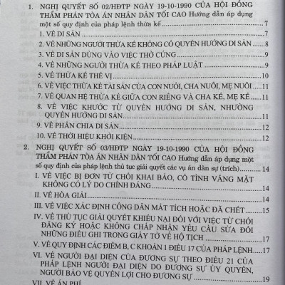 Hệ Thống Các Nghị Quyết Của Hội Đồng Thẩm Phán, Toà Án Nhân Dân Tối Cao Về Dân Sự Và Tố Tụng Dân Sự Từ Năm 1990 Đến 2023