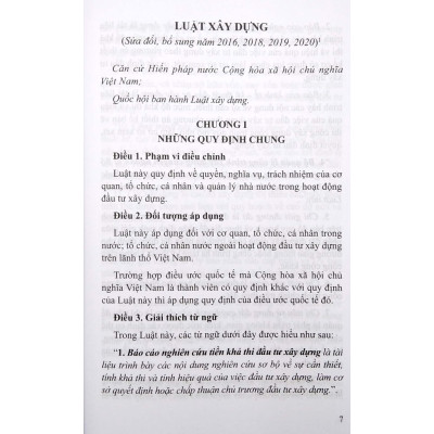 Luật Xây Dựng Kiến Trúc Song ngữ Việt-Anh